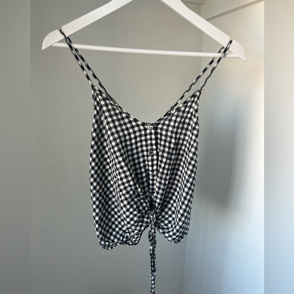 GUESS Womens Black & White Tank Top, XS